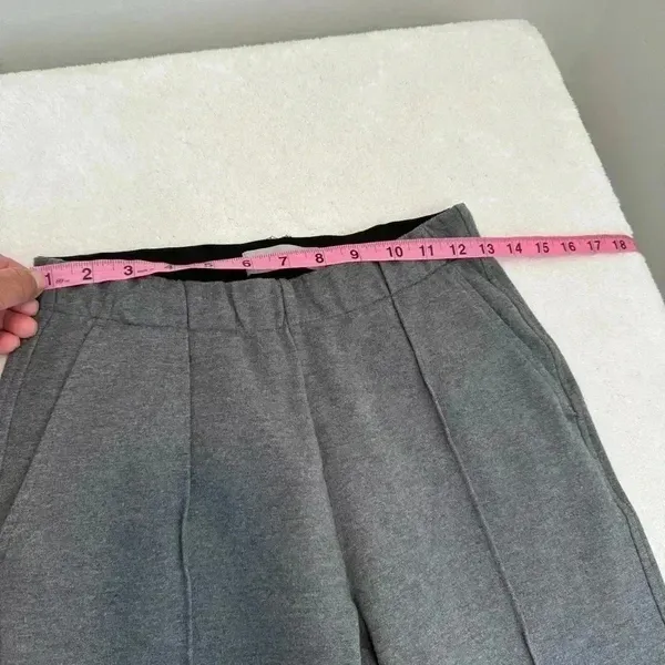 Everlane The Dream Pant XS Heather Grey Charcoal Tapered Tailored Stretch - Image 13
