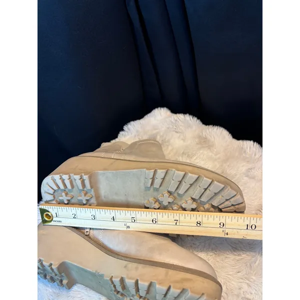 DV Dolce Vita Womens Gray Leather Platform Wedge Lug Sole Ankle Boots Zipper - Image 3
