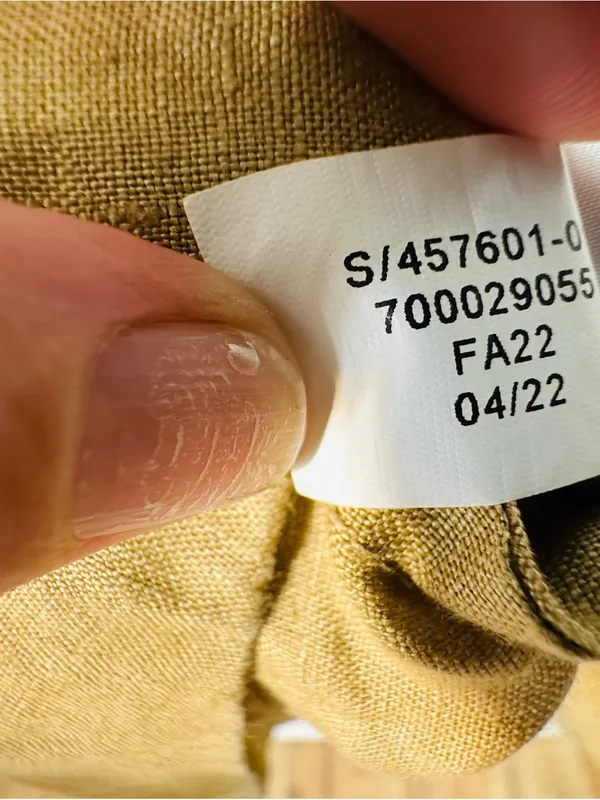 Banana Republic Olive Short-Sleeve Button Front Dress - Image 6
