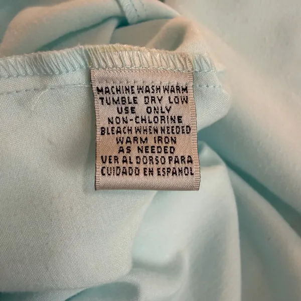 Delicates Vintage Light Blue Nightgown Size Small With Embroidery and Lace - Image 14