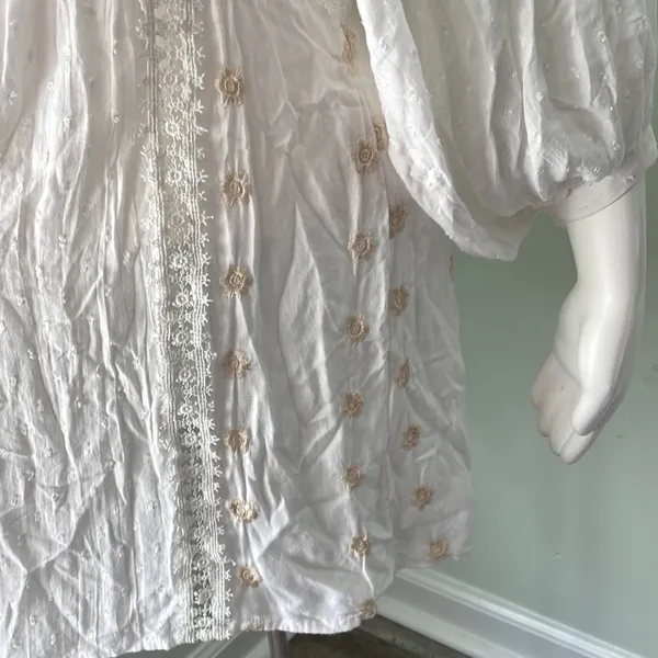 Free People Charlotte Swiss-Dot Tunic Dress Ivory - Image 7