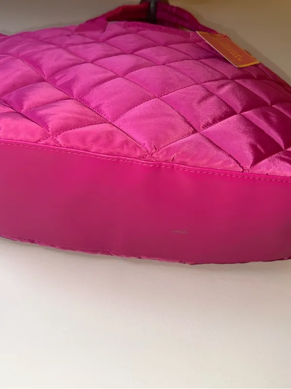 Juicy Couture Hot Pink‎ Quilted Tote Bag NWT Barbiecore Y2K Shoulder Bag - Image 12