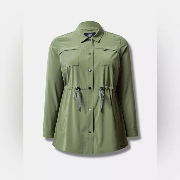 Torrid Happy Camper Stretch Woven Anorak Jacket - Image 2