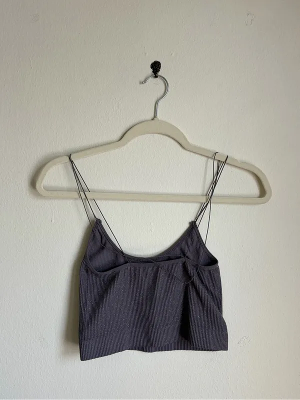 Urban Outfitters Out From Under Cindy Sparkle Seamless Cropped Tank Top - Image 4