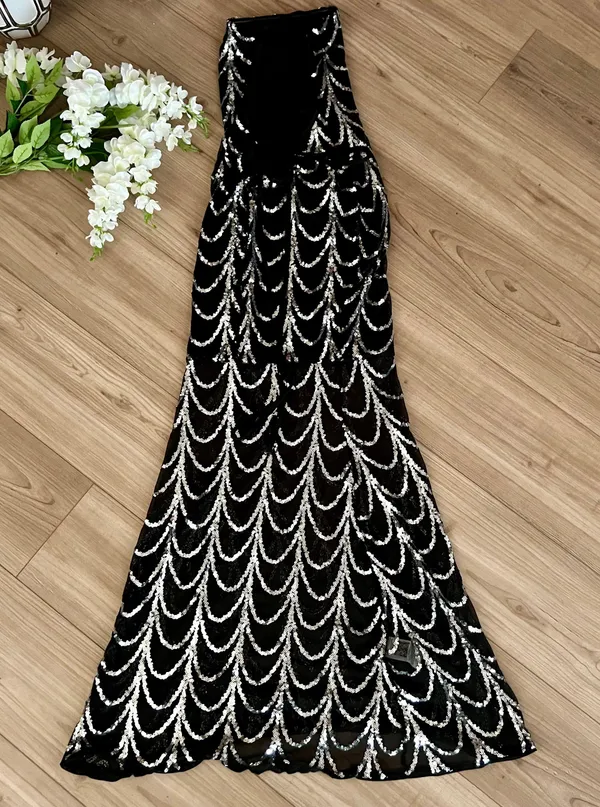 Boutique Mesh & Sequin Mermaid Dress - Image 9