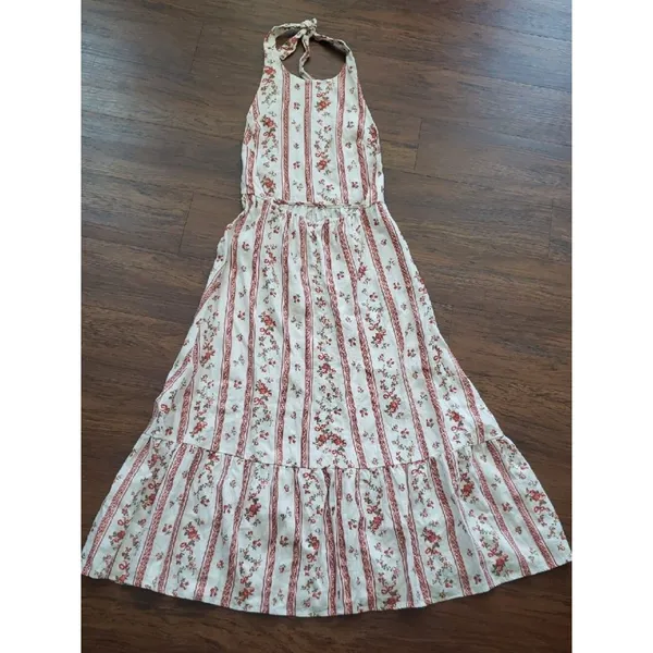 Reformation Enna Floral 100% Linen Dress in Vienna Size 6 Boho Coastal Wedding - Image 9