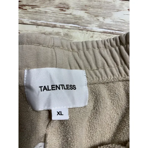 Talentless Heavyweight Classic Shorts Size XL Bone Comfy Sweats Drawstring - Image 3
