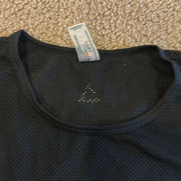 PrismSport Women’s Black Long Sleeve Laser Mesh Top, Size XS - Image 2
