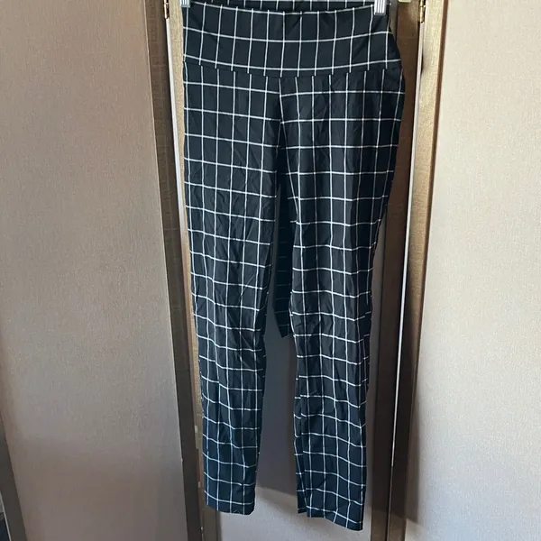 Rainbow Sandals FINAL MARKDOWN Black and White Checkered slacks xl - Image 9