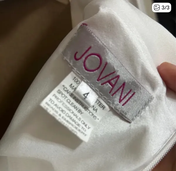 White Jovani Formal Dress Long - Image 6