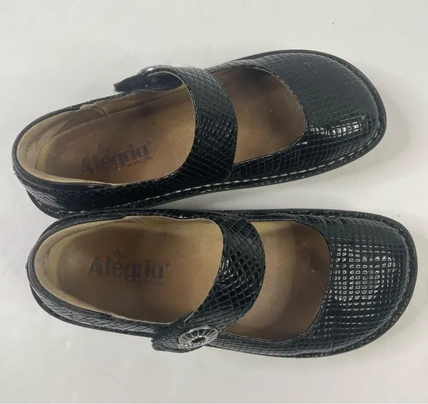 Alegria Paloma Jazzy Black Leather Shoes - Image 2
