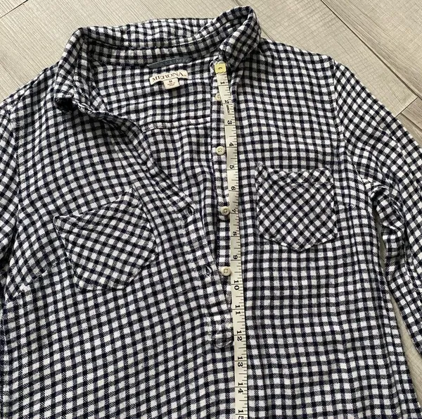 Merona Plaid 1/2 Button Up - Image 7