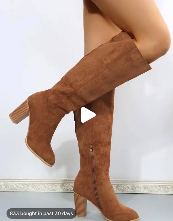 Boots Tan Size 9 - Image 3