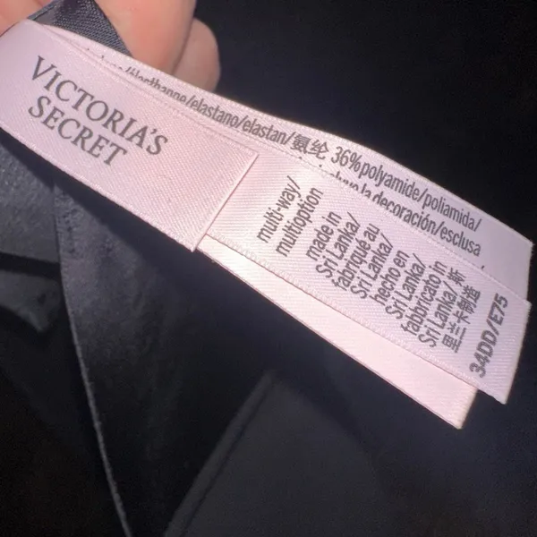 Victoria’s Secret black 34DD multiway strapless bra - Image 3