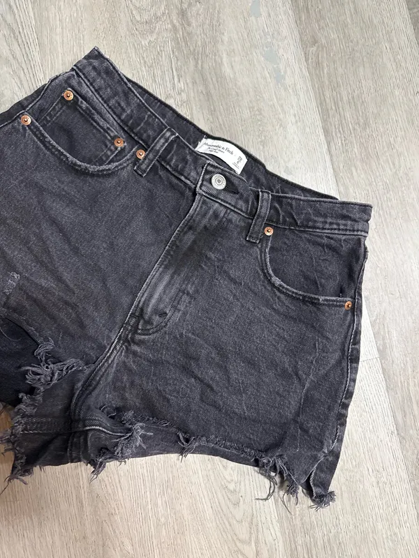 Abercrombie & fitch high rise cutoff denim shorts - Image 2