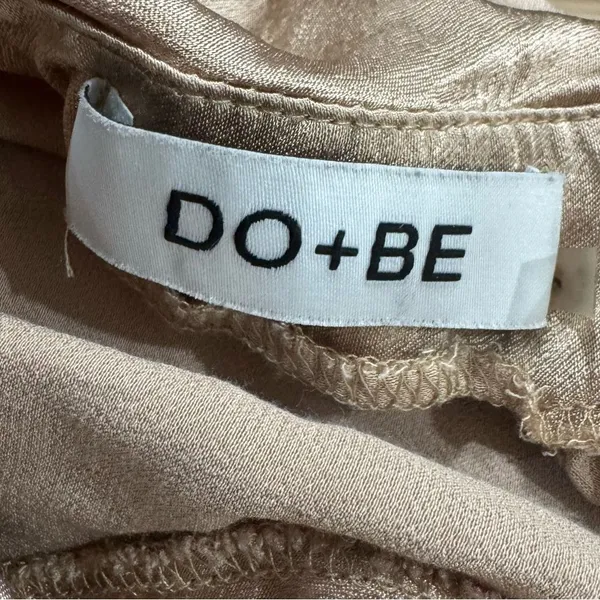 Do+Be Satin Draped Ruched Tank Top Women’s Small - Image 2