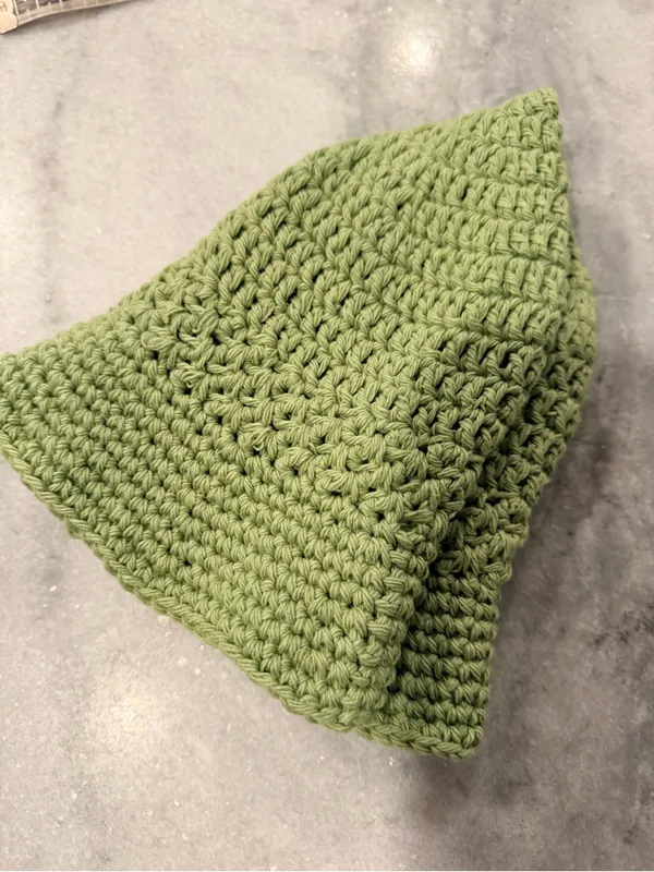 Handmade Crochet Bucket Hat 100% Cotton Lightweight Packable Festival Boho Beach - Image 6