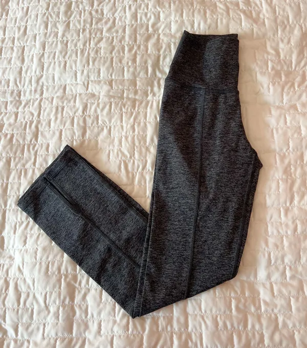 Aerie Offline By Charcoal Heather The Hugger Hi-Rise Slit Hem Pants Size XS - Image 2