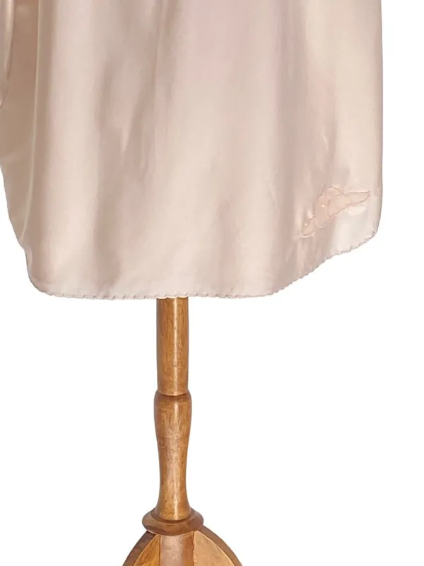 Vintage Bali Slip Skirt Pink Size M Cottagecore Coquette Spring Satin Bohemian - Image 6