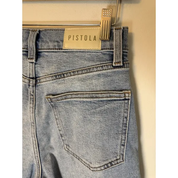 PISTOLA DENIM Bistro High Rise Ultra Wide Leg Lana Crop Sz 25 NEW $188 - Image 15