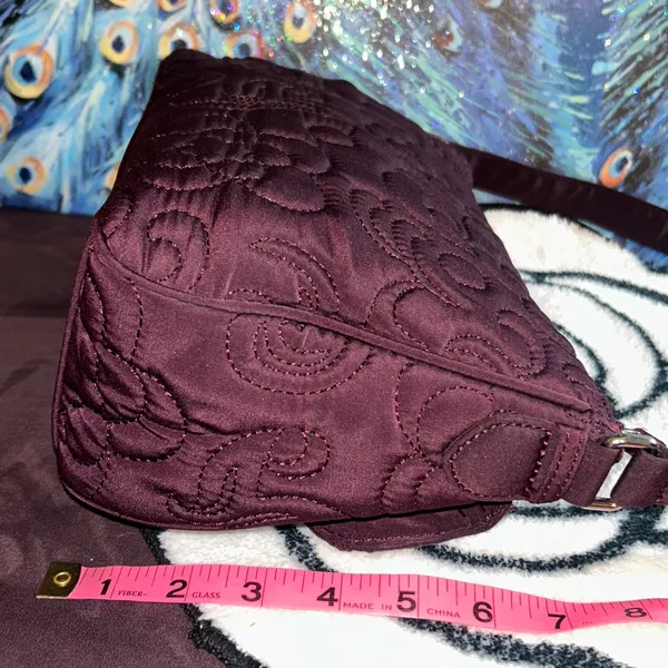 Vera Bradley Plum Quilted Shoulder Bag - Image 10
