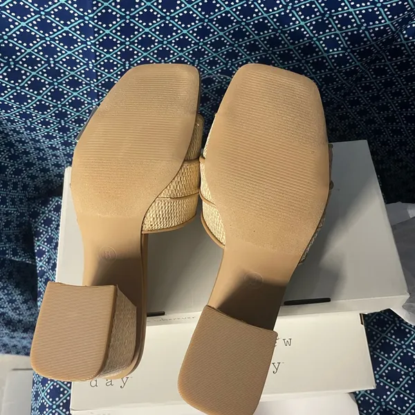 A New Day 3pairs of Women's Tan Heeled Sandals NWT - Image 6