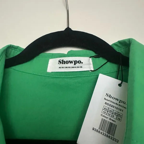 Showpo Green Button-Up Dress - Image 2