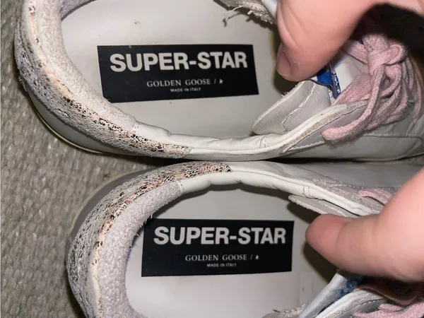 Golden Goose Super-Star Sneakers in white and pink - Image 8