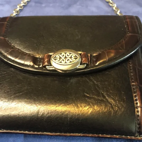 Brighton Croc Embossed Small Hand Bag Clutch Wallet - Image 2