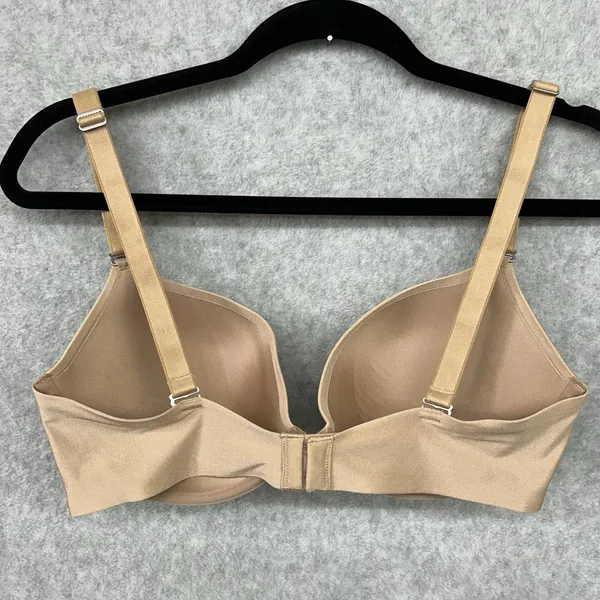 Ambrielle Women Bra 36D Beige Push Up Plunge Basic Underwire Adjustable Straps Size undefined - Image 6
