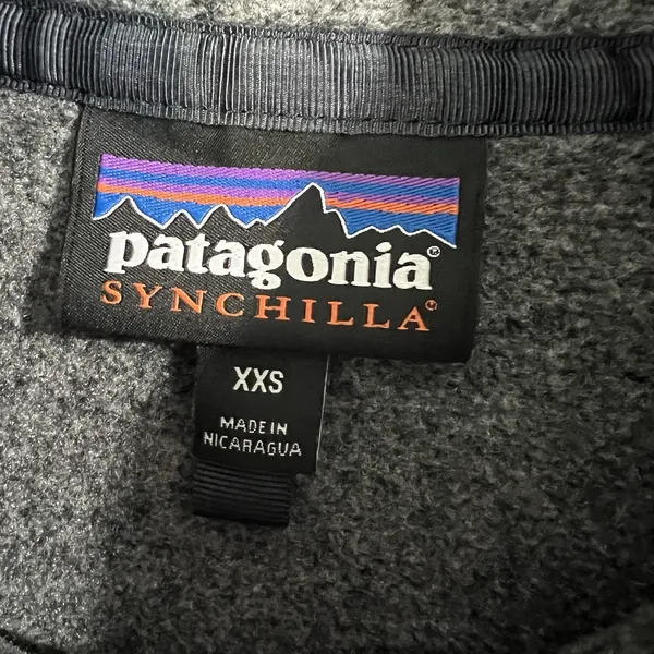 Patagonia Women's XXS Synchilla Lightweight‎ Snap-T Fleece Pullover Gray Cozy - Image 8