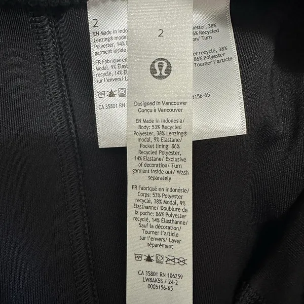 NEW Lululemon Softstreme HR High Rise‎ Midi Skirt Size 2 Black Slim Fit Pockets - Image 6