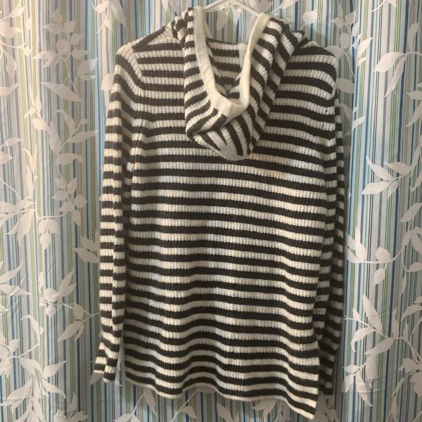 Gap Striped Pullover Hoodie Sweater Size Small - Image 4