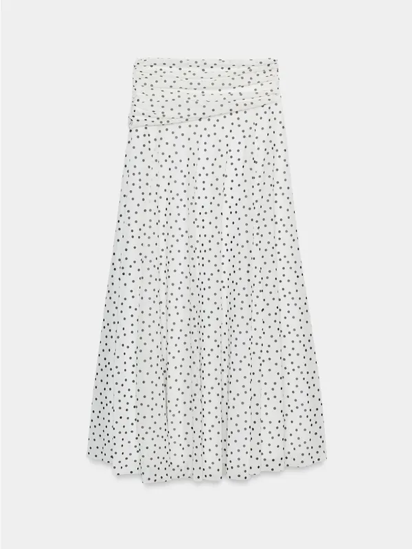 Nwt Zara Long Polka Dot Skirt Size S - Image 6