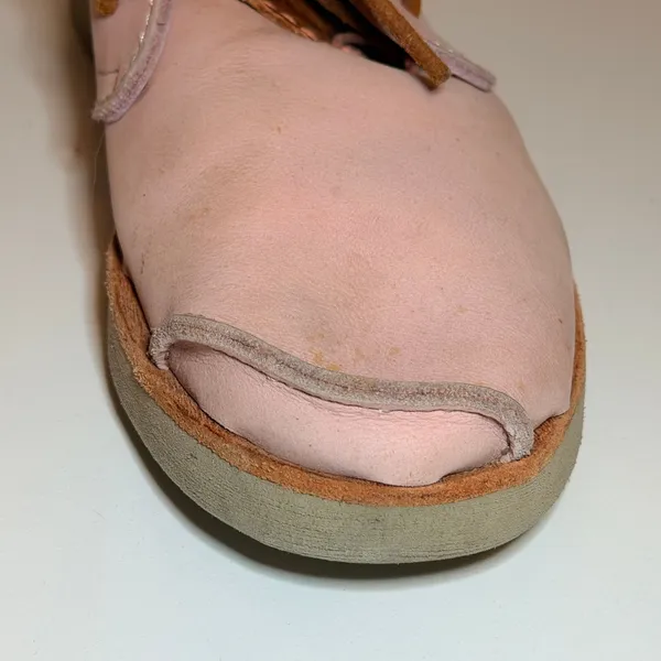 Satorisan Benirras Mid Astex Size 8/39 Leather Lace-Ups Pink Boho Lagenlook‎ - Image 8