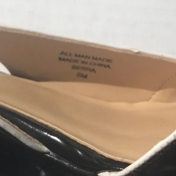 3/$25🍾🍾Karen‎ Scott Black Serra Patent Open Toe Wedges - Image 7