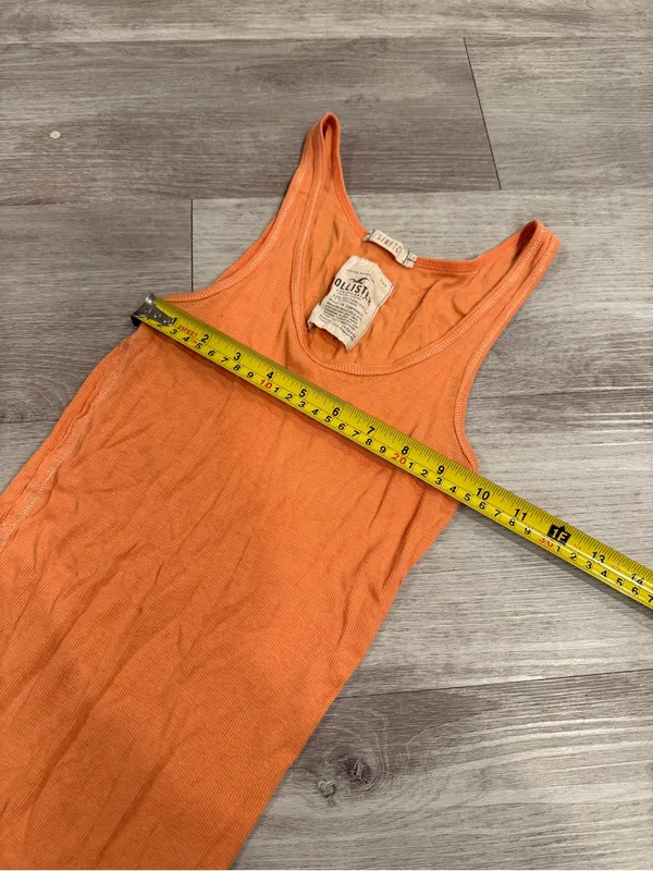 Hollister Y2K Ribbed Orange Tank Size Medium - Image 4