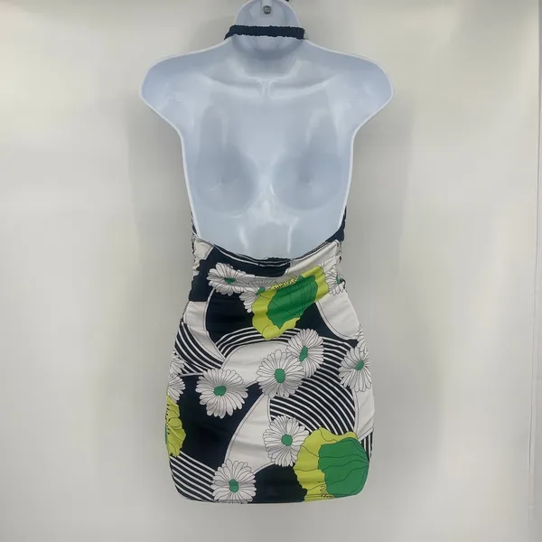 Vtg Y2K Forever Halter Top Sz L Indie Sleaze Club Festival 70s Disco Babydoll - Image 6