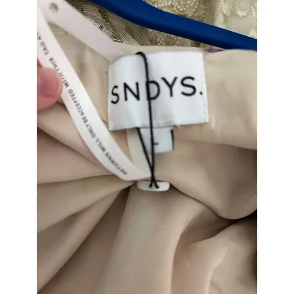 SNDYS St Barts Maxi Dress Abstract‎ Multi-Color Strapless NWT Artistic Vibrant L - Image 7
