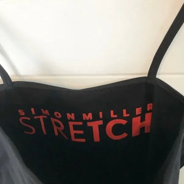 Simon Miller‎ Ano Square Neck XL Bodysuit Black Cami - Image 6