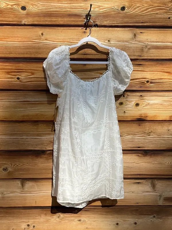Kourt White Size XS Nya Puff Sleeve Mini Dress Few Moda - Image 6