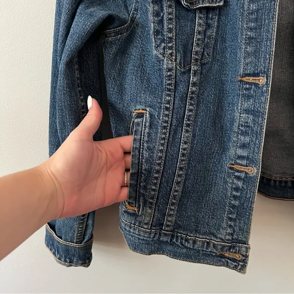 Levi Strauss Signature Jean Denim Jacket Button Front Juniors XXL - Image 5