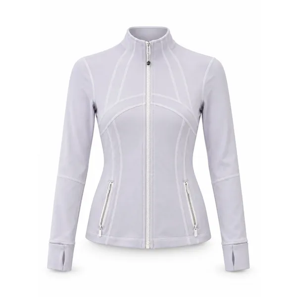 Lululemon Define Jacket Womens Size 2 Light Purple Full Zip Thumbholes - Image 2
