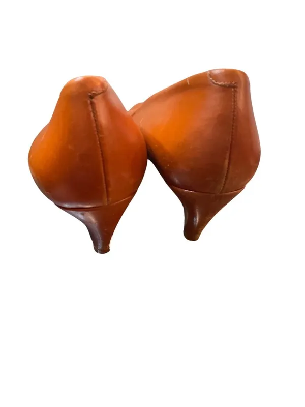 Evan Picone wms orange slip on kitten heels 2" formal shoes SKU 10-411 - Image 15