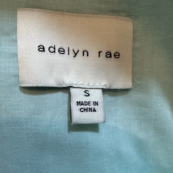 Adelyn Rae Cotton Tiered Maxi Dress Aqua Size Small - Image 9