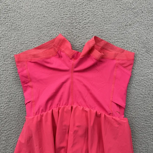 Lululemon Court Rival Skirt Skort High Rise Lip Gloss Pink Athletic Tennis 6 - Image 3