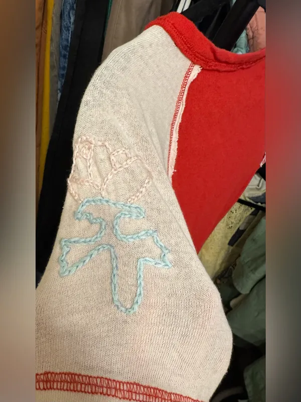 NWOT Free People Pep Rally Tee - Red Combo - Small - Image 8