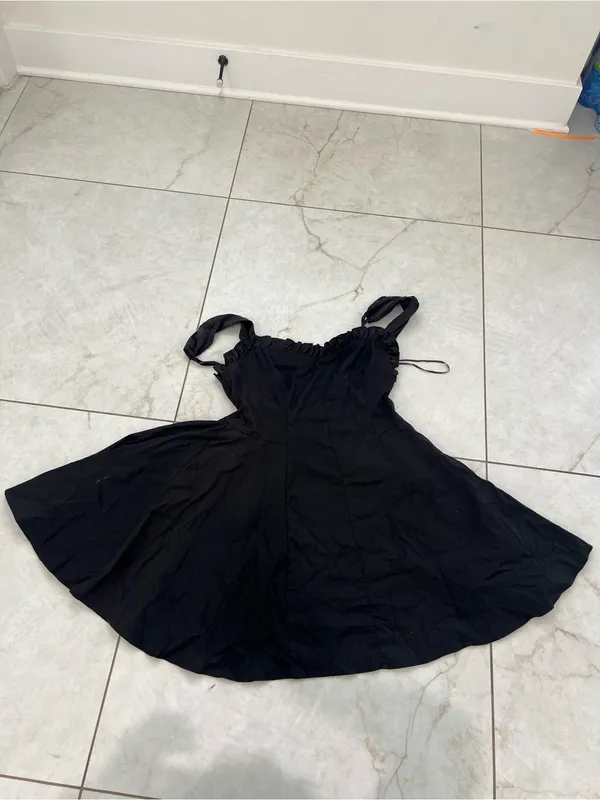 Free People Black Midnight Magic Mini Dress Size XS $128 - Image 2