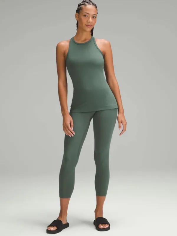 Lululemon Align High-Rise Pant 25" Dark Forest Sage Green Size 2 - Image 3