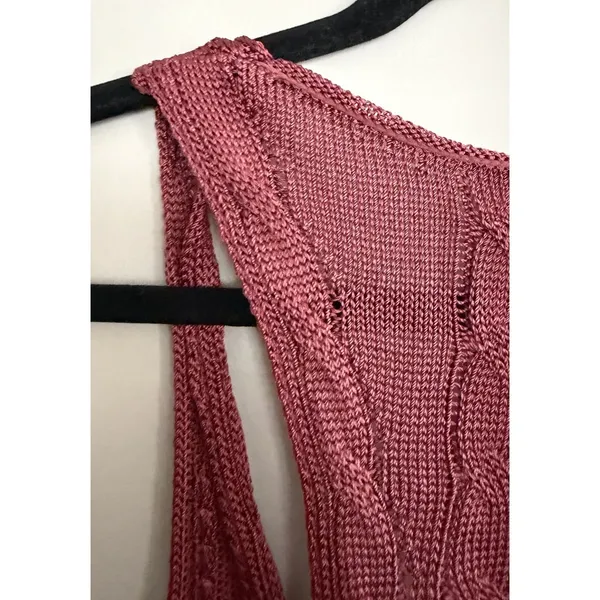 Free‎ People "The Vest Of Us" Marsala Women's Size X-Small - Image 8